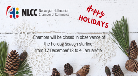 Christmas Holidays – CHAMBER CLOSED