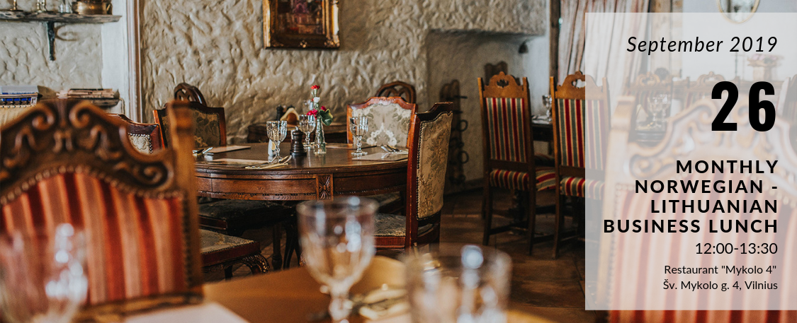 September Norwegian – Lithuanian Business Lunch