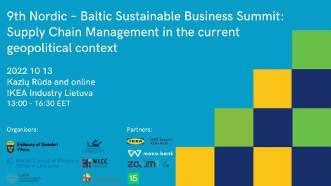 Nordic-Baltic Sustainable Business Summit: Supply Chain Management
