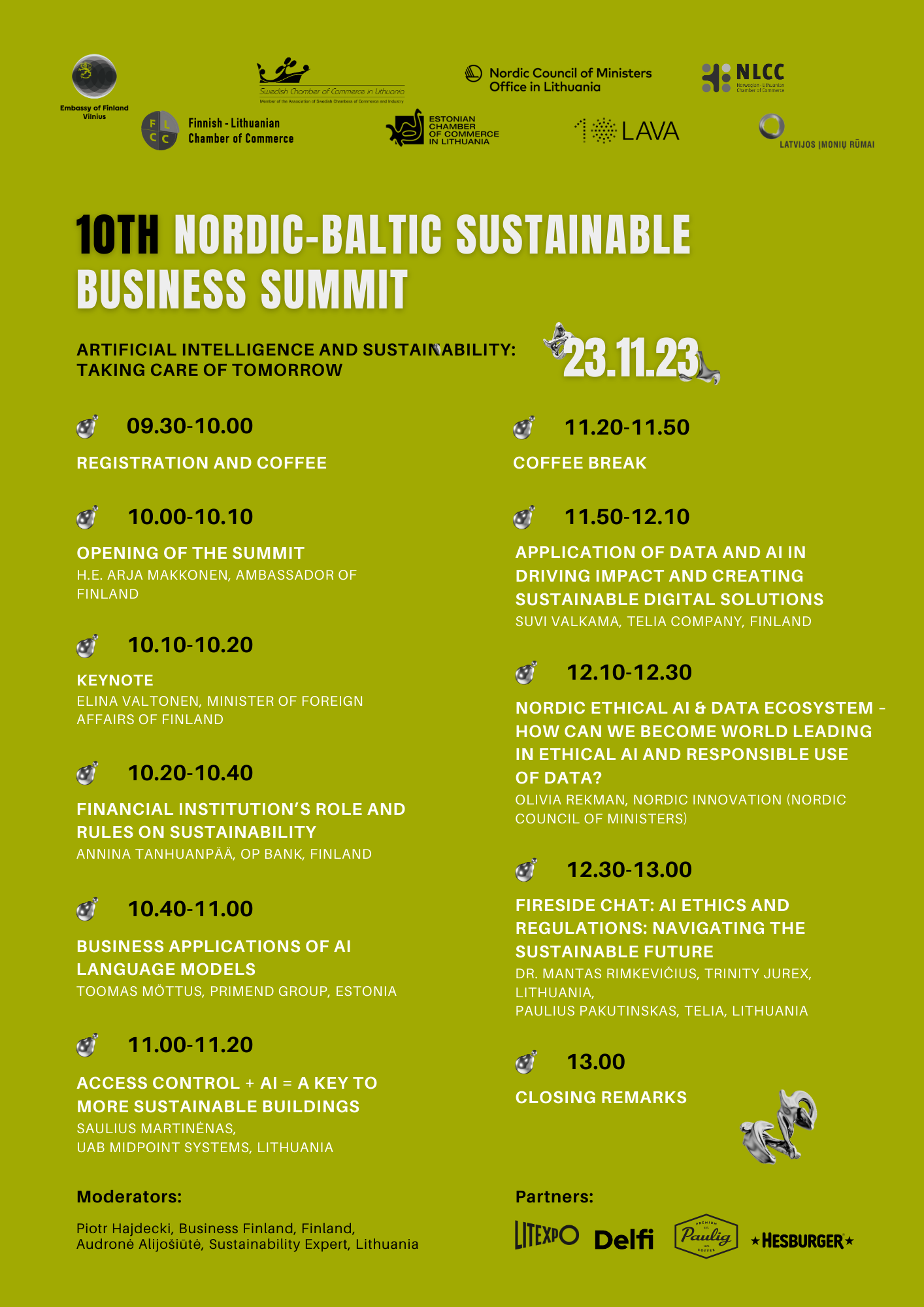 10th Nordic – Baltic Sustainable Business Summit