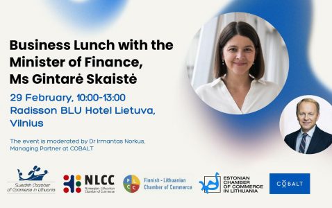 Exclusive Business Lunch with Ms. Gintare Skaiste, the Minister of Finance